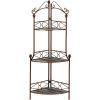 Accent Plus Metal Corner Baker's Rack Shelf Unit