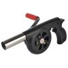 BBQ Hand Blower Household Portable Fan Air Blower for Grill Outdoor Cooking Picnic Camping Hand Crank Tool Stove Combustion Tool