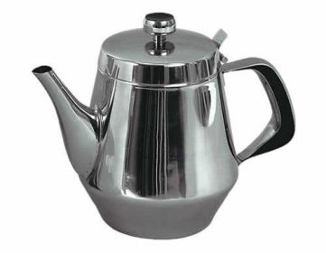 Stainless Steel Gooseneck Tea Pot w/Vented Hinged Lid, 20 Fluid Ounces (2-3 Cups) by Pride Of India 20 oz
