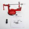 3-in-1 Stainless Steel Hand-cranking Apple Peeler Slicer Peeler Red--YS