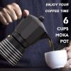 Stovetop Espresso Maker; ; Aluminum Moka Pot Gift Set for Christmas