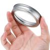 24 Pcs Regular Mouth Canning Jar Metal Rings Split-Type Jar Bands Replacement