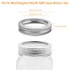 24 Pcs Regular Mouth Canning Jar Metal Rings Split-Type Jar Bands Replacement