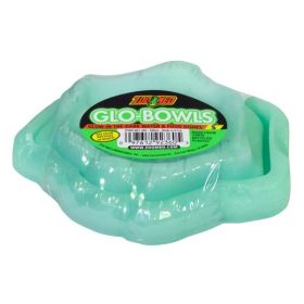 Zoo Med Glo-Bowl Glow in the Dark Combo Bowl Green Small
