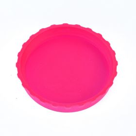 1pc Silicone Can Lid; Soda Water Silicone Closure; Beverage No Leak; Silicone Can Stopper; 2.6*0.5 Inches (Color: Pink)