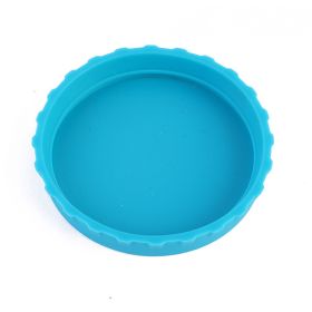 1pc Silicone Can Lid; Soda Water Silicone Closure; Beverage No Leak; Silicone Can Stopper; 2.6*0.5 Inches (Color: Blue)